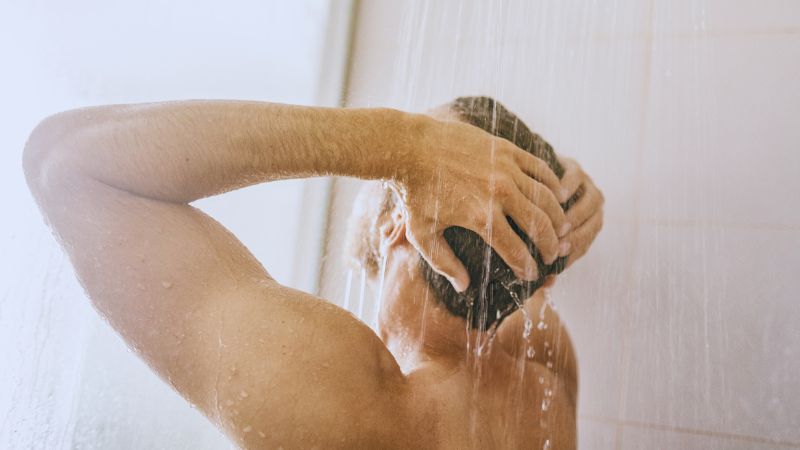 showering causing hairloss in males